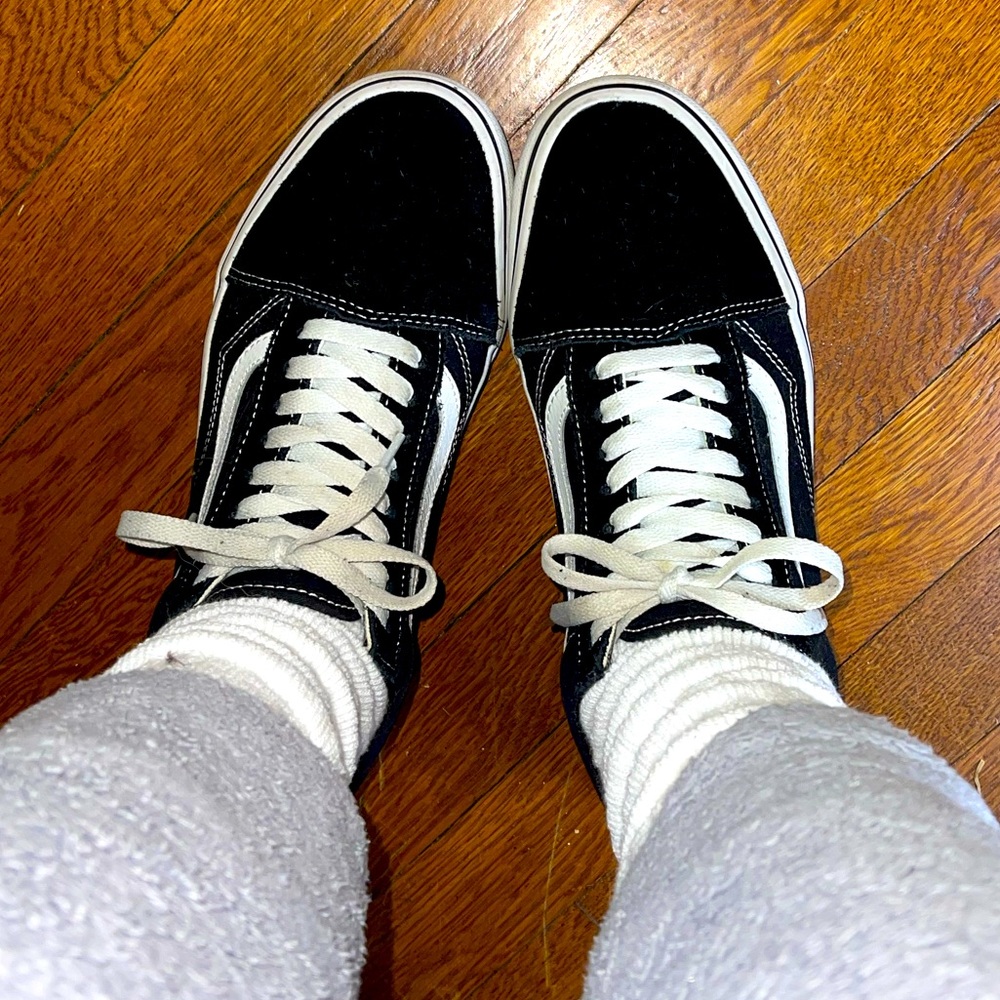 Old Skool Vans in Black & White